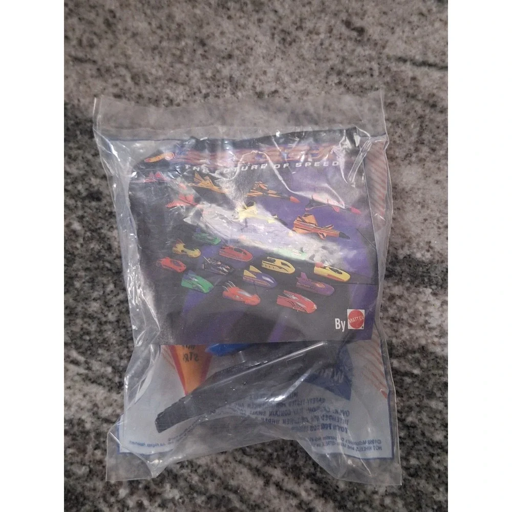 Hot Wheels McDonald's Happy Meal Mini-Streex Turbo Flyer Blue Toy 1995 Vintage